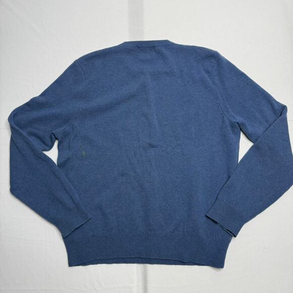 Polo Ralph Lauren Blue V-Neck Sweater Size XL - Picture 2 of 5
